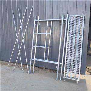 Galvanized scaffolding