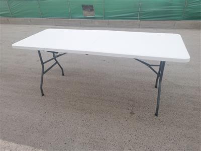 Plastic folding table