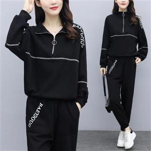 Autumn style new western-style casual sports two-piece set