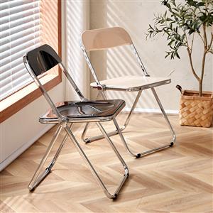 Folding chair, transparent chair