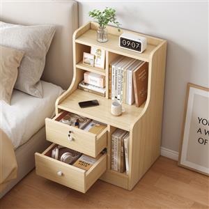 clothThe bedside table is simple and modern, locked, storage cabinet, simple bedroom, ins, bedside c