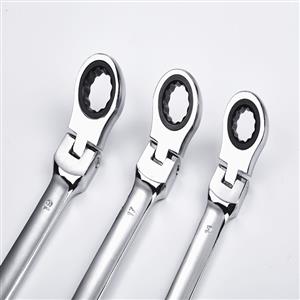 Chromium vanadium steel movable ratchet wrench set