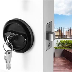 Double sided invisible door lock spherical lock