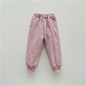 Thickened children's cotton pants, boys and girls' silk pants