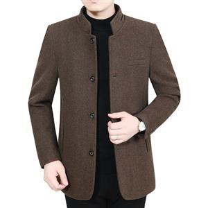 Jackets stand up collar with plush and thickened design